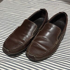 Cole Haan Espresso Leather Slip-On Loafers